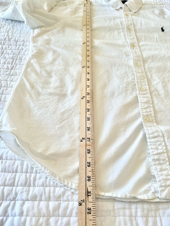 Ralph Lauren White Oxford Button Down Shirt Classic Fit Cotton Minimalist XXL - Picture 5 of 6